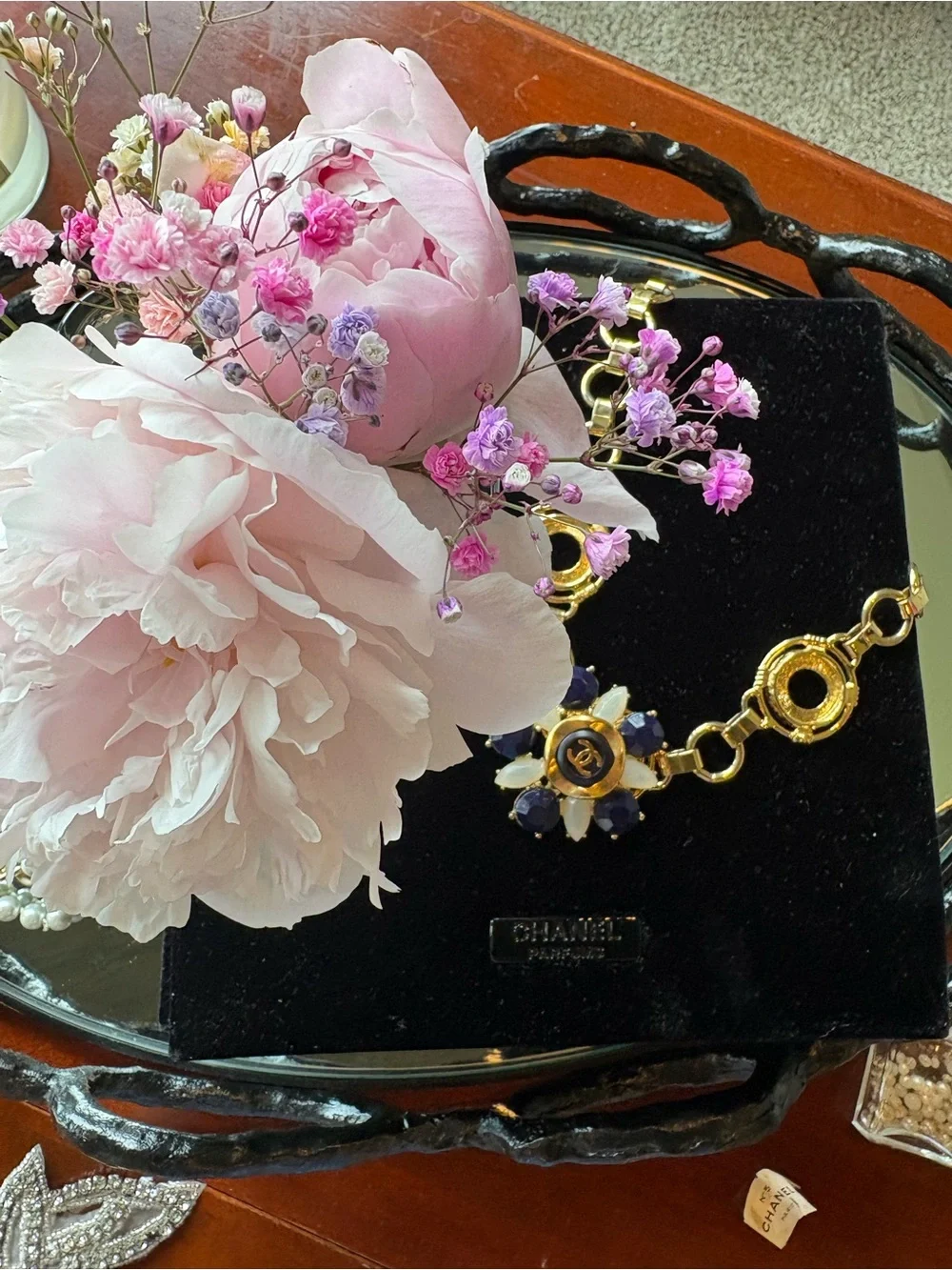 😍😍😍😍Authentic CHANEL button Custom  Necklace